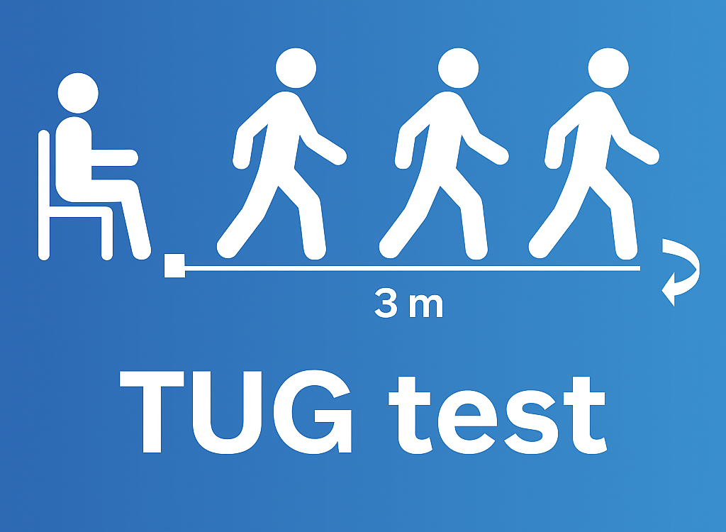 Illustration du TUG test en EHPAD