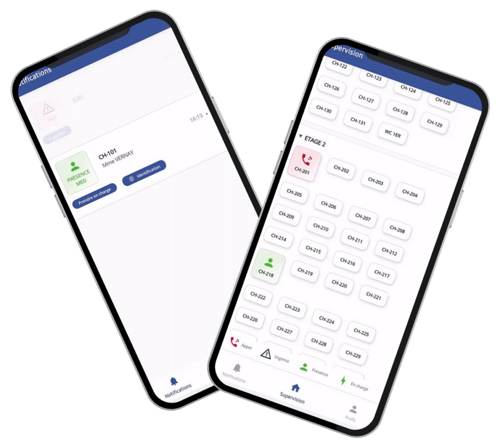 Application ipcare avec la fonctionnalité notification et de supervision
